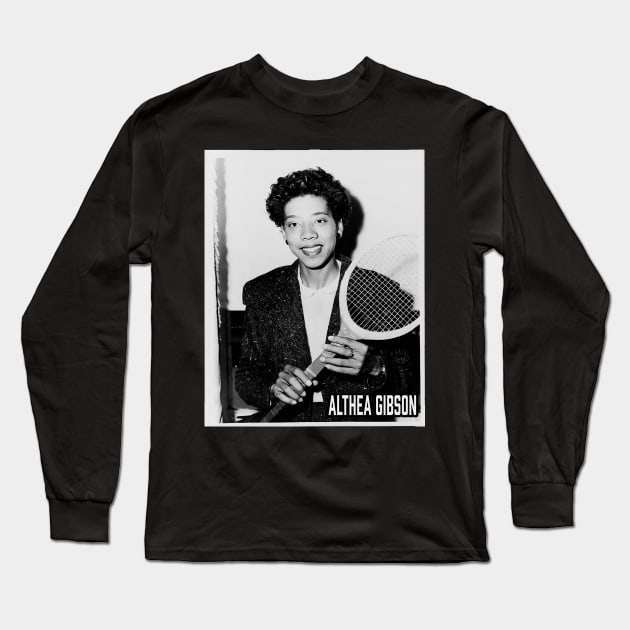 Althea Gibson Long Sleeve T-Shirt by UrbanLifeApparel